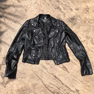 4 H&M Moto Crop Leather Jacket